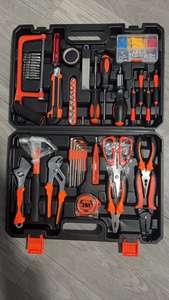 <span class=keywords><strong>Caja</strong></span> de <span class=keywords><strong>herramientas</strong></span> combinada para el hogar con <span class=keywords><strong>herramientas</strong></span> manuales de acero al carbono-Juego de regalo para uso doméstico - Product Image 4