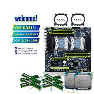 PANDL NUEVO Escritorio con Enfriamiento Activo, Doble Xeon 2696 V3, DDR3 ECC 8x16gb 1866MHz RAM, X99 E-ATX, NVMe M.2, Memoria de Alta Capacidad C612 - Product Image 1
