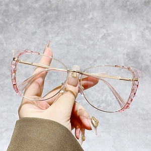 Gafas Elegantes Retro de Montura Grande Unisex con Lentes Profesionales de Bloqueo de Luz Azul, Diseño Único y Moderno de Ojo de Gato, Venta al por Mayor TR90 - Product Image 5