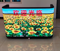Écran LED incurvé Starcolor JCT P1.8 pour comptoir d'accueil, affichage interactif Ultra HD, garantie 1 an, luminosité 800 cd, montage mural pour