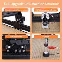 Nouvelle machine de fraisage CNC 4540 à 3 axes avec broche 500W pour gravure laser sur bois, acrylique, PCB, MDF, cuir et plastique (OEM/ODM)