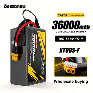 Batterie LiPo Tattu ONEDRAW 36000mAh 14.8V 4S 10C NMC pour solutions professionnelles de cartographie et de topographie par drone, personnalisable, achat direct - Product Image 1