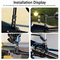 Aksesoris Motor KEWIG M8 M10 Adaptor Pengangkat Spion Motor Konverter Ulir Baja Tahan Karat Ekstensi Spion Belakang