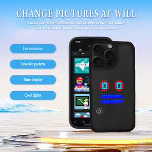 เคสโทรศัพท์แบบ <span class=keywords><strong>DIY</strong></span> รุ่นใหม่ พร้อมไฟ LED อัจฉริยะ แสดงผลได้ ดีไซน์ทันสมัยและปรับแต่งได้ตามต้องการ สำหรับ iPhone 17 16 Pro Max - Product Image 3