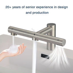 3 In 1 Borstelloze Luchtkraan Handdroger Aanrecht Automatische Kraan Met Schuimdispenser Functie Ingebouwd In Handdroger - Product Image 3