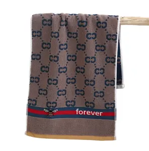 luxurious High grade cotton jacquard yarn dyed gift towel hotel towel