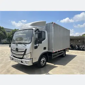 FOTON 5 톤 익스프레스 배송 반 트럭 미니화물 상자 캄보디아에서 판매 트럭
