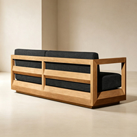 Ensemble de salle à manger d'extérieur moderne haut de gamme en teck avec chaise pivotante - Écologique et durable