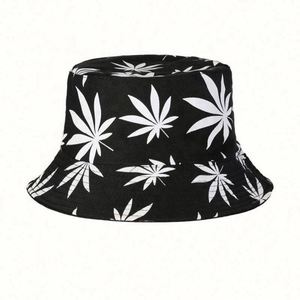 Nouveau chapeau de pêcheur imprimé double face, visière pare-soleil, style personnalisé, chapeaux seau tendance pour hommes et femmes - Product Image 6