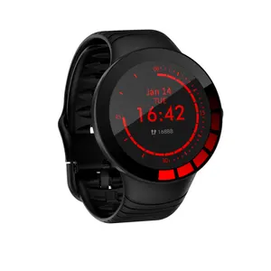 2020 E3 spor akıllı saat erkekler IP68 su geçirmez tam dokunmatik ekran silikon kayış Smartwatch Android IOS telefon için spor izci