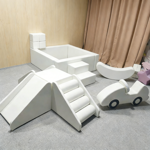 Custom White Soft Play Equipment Set Toddler Indoor Outdoor Climbing Slide Toys for Home School Amusement Park Party Rental