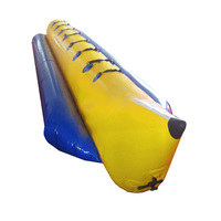 Jeux nautiques gonflables bateau banane 3-6 places double tube flottant pour la plage et le parc aquatique