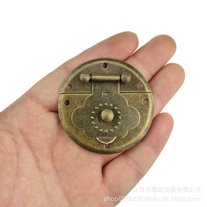 Antique Style Zinc Alloy <b>Box</b> Buckle 50mm Chinese Design <b>Locking</b> Jewelry <b>Box</b> Hardware Accessory - Product Image 3