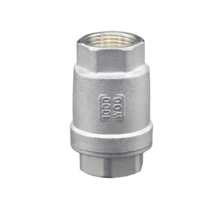 Stainless Steel Industrial Manual Non-Return Vertical Lift Soft <b>Seal</b> Threaded Check Valve for Water - Product Image 1