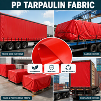 Rouleau de tissu en bâche PP 100% recyclable, imperméable, haute résistance, léger, anti-UV, bâche de camion, bâche de chargement, tissu industriel