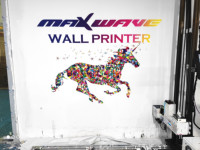 Imprimante murale UV à jet d'encre 3D verticale pour la peinture murale, imprimante murale UV CMYKW
