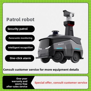 <span class=keywords><strong>Robot</strong></span> de patrouille sans pilote en temps réel pour la sécurité résidentielle et d'usine pour une utilisation intérieure/extérieure pour l'inspection à distance de la zone panoramique du parc - Product Image 3