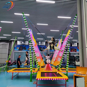 Terrain de jeu d'aventure Équipement de parc d'attractions Bungee Attraction Rides Trampoline de saut à l'élastique à vendre - Product Image 4