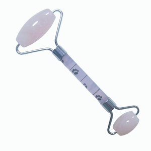 Rodillo de doble cabezal con impresión 3D de cuarzo rosa, herramienta de masaje facial de jade, herramienta de spa - Product Image 6