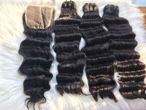 เครื่องต่อด้านหน้าแบบหยิกหยักศกทรงตรงเครื่องทำผมเรมี่สองชั้นสำหรับต่อแนวเส้นผม100% - Product Image 3