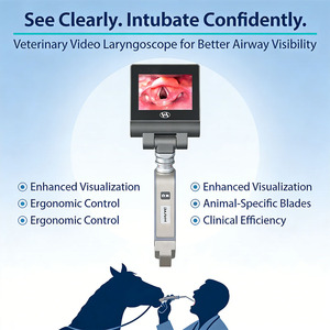 Laringoscopio Veterinario con Cámara <span class=keywords><strong>de</strong></span> 70 Grados y 3MP, Almacenamiento <span class=keywords><strong>de</strong></span> 32GB, Hoja Reutilizable, Endoscopio para Intubación <span class=keywords><strong>de</strong></span> Mascotas - Product Image 1