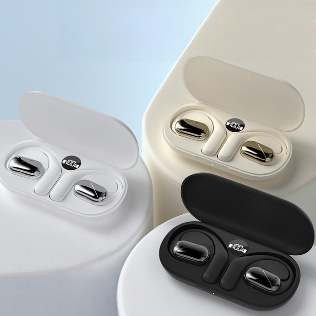 S52 OWS Earphone Wearable Stereo Wireless Ear Hanging Type Shaped Headset Headphone with Charging case