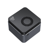 Mini PC Más Pequeño, Quad Core N4100 J4125, 4G/8 LPDDR4, SSD M.2, Win10 Home, Mini Servidor para Estudiantes, TV BOX 4K, Computadora NUC de Bolsillo