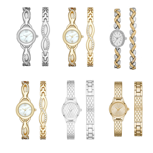 <span class=keywords><strong>Montre</strong></span>-bracelet de <span class=keywords><strong>luxe</strong></span> pour <span class=keywords><strong>femme</strong></span>, design élégant, en acier inoxydable et cuir, mouvement à quartz, <span class=keywords><strong>bicolore</strong></span>, étanche, avec bracelet assorti - Product Image 3