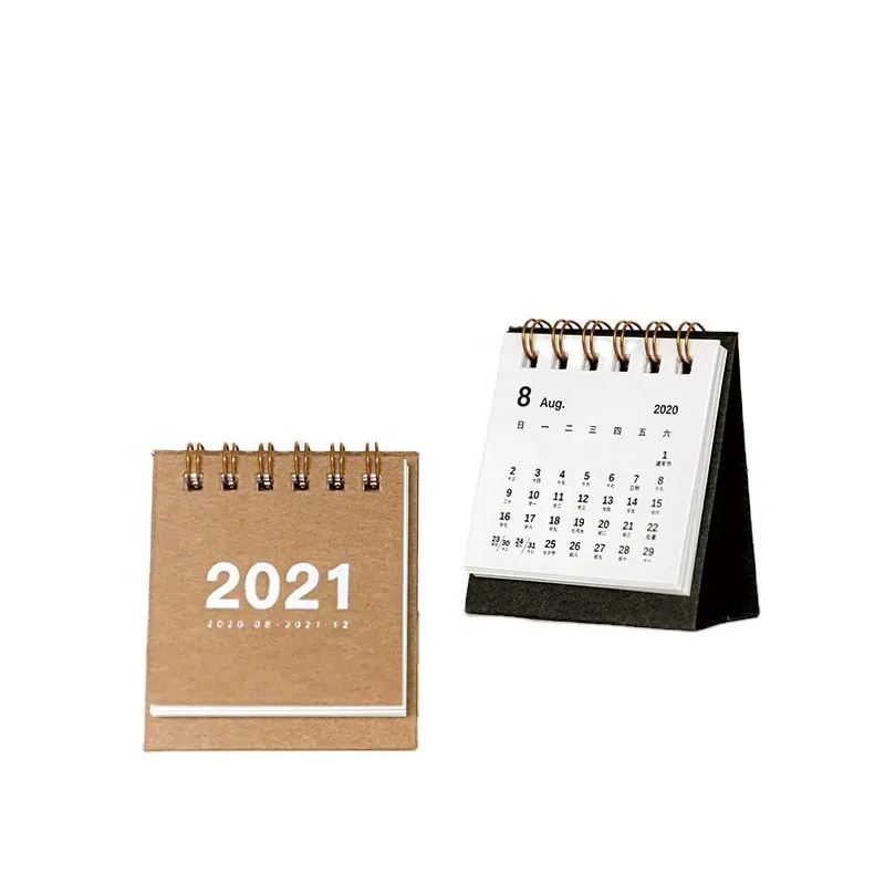 Hot-Sell 2024 Kalender OEM Mini Cute Günstige Tisch Schreibtisch Kalender Papier Advents kalender