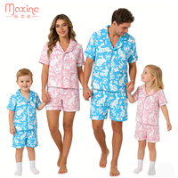 Pyjamas personnalisés pour bébés et enfants, ensemble de vêtements de maison, ensemble de pyjamas de Pâques avec motif de lapin, tenues assorties pour la famille