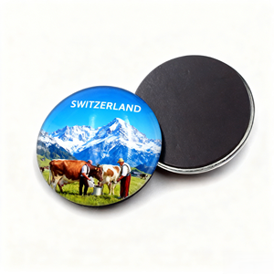 Personalized 3D Photo Dome Refrigerator Bulk Order for Promotional Travel Gifts Glass <b>Fridge</b> Magnet - Product Image 2