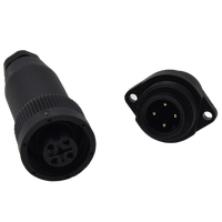 Équipement industriel Plastique étanche 16A Power 4 Pin 3 + PE Plug RD24 Connector