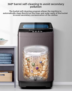 New Fully Automatic <strong>Top</strong> <strong>Loading</strong> Wave Wheel Antibacterial <strong>Washing</strong> <strong>Machine</strong> Powerful Motor Bionic Hand Wash for Home Dorm Use - Product Image 3
