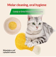 Mainan Kunyah Spons Loofah Alami dengan Catnip untuk Kucing & Anjing - Mainan Interaktif Tahan Gigitan dan Tahan Lama untuk Membersihkan Gigi, Menjaga Hewan Peliharaan Tetap Terhibur