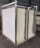Module de membrane à rideau d'ultrafiltration MBR Cadre en acier inoxydable avec matériau PVDF Machines de traitement de l'eau à fibres creuses