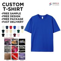 Camiseta de Lujo de Alto Gramaje 100% Algodón de Alta Calidad Unisex con Logo Impreso Personalizado Cuello Simulado Lisa Oversize para Hombre