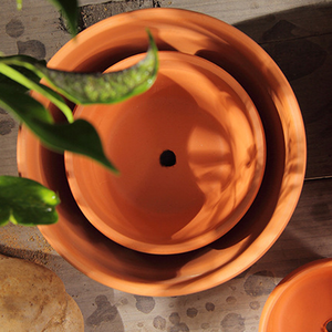 Vaso <span class=keywords><strong>da</strong></span> <span class=keywords><strong>fiori</strong></span> in terracotta di argilla <span class=keywords><strong>per</strong></span> interni ed esterni di diverse dimensioni - Product Image 6