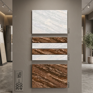 กระเบื้องบุผนังเซรามิกเคลือบลายดอกไม้ขนาด 300x450 มม. รุ่นใหม่ล่าสุด กันน้ำ ทนไฟ เหมาะสำหรับตกแต่งผนังภายนอก ห้องน้ำ ห้องโถง ห้องครัว - Product Image 3