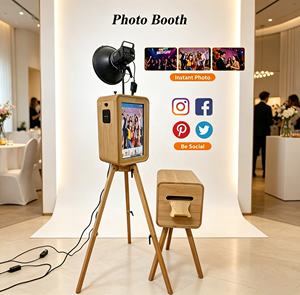 Cabina de Fotos Portátil Xingruijia de Madera Sólida Ligera con Pantalla Táctil e Impresión Autoservicio para DSLR/Cámara/iPad USB/Wi-Fi - Product Image 6