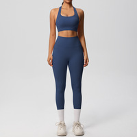 10 Kleuren Boterachtige Zachte Sport Set Kleding Vrouwen Gym Fitness Kleding Hoge Taille Workout Leggings Yoga Sets Met Zakken
