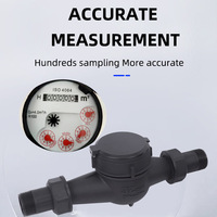 Compteur d'eau mécanique à turbine en nylon pour robinet d'eau froide domestique, utilisation en communautés résidentielles, tailles DN15-DN50