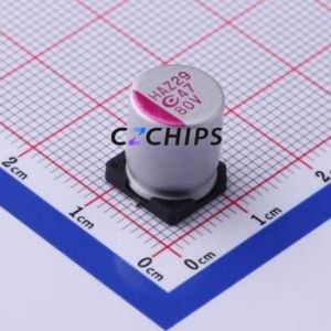 800AVHA470M1012 ตัวเก็บประจุแบบแข็ง SMD, D10xL12.3 มม. ( ความจุ: 47uF ) ( ความแม่นยำ: 20% แรงดันไฟฟ้าที่กำหนด: 80V ) - Product Image 1