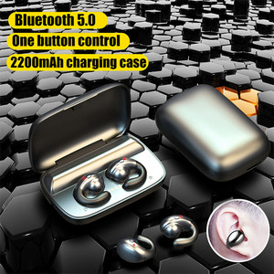 S19 NUEVO Auriculares inalámbricos de conducción ósea TWS <span class=keywords><strong>5</strong></span>.0 auriculares con micrófono para fitness auriculares Bluetooth - Product Image 4