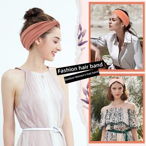 Produit de vente chaud femmes élastique absorbant sport bandeau doux quotidien bandeau pour Yoga escalade cyclisme bandeau - Product Image 4