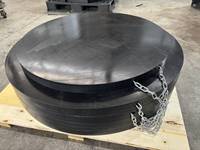 Plaque de stabilisation de grue en plastique HDPE/UHMPE anti-impact, résistante au feu et à la chaleur, pour équipement de construction