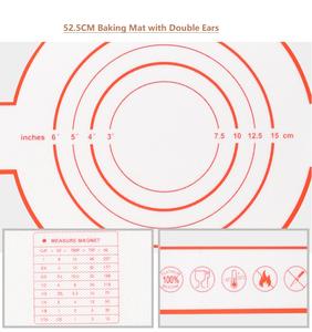 Tapis de cuisson en silicone <span class=keywords><strong>Konbo</strong></span> 52,5*21,5 CM pour friteuse à air, double poignée, résistant au four, antiadhésif, lavable au lave-vaisselle, réutilisable et pliable - Product Image 4
