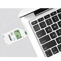 Registrador de Datos de Temperatura de Un Solo Uso S200 para Cadena de Frío de Alimentos y Farmacéuticos, USB PDF/CSV, 32,000 Registros, Monitoreo de Vacunas y Mariscos