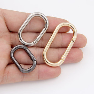 Oval Spring <b>Rings</b> Zinc Alloy Plated Strong Hardware For Bags Clothing Accessories - Product Image 2
