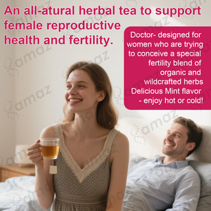 Complément alimentaire pour la fertilité des femmes Amaz Natural, thé aux herbes aromatisé pour l'utérus, thé pour la fertilité avant la conception, thé pour la grossesse - Product Image 5