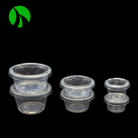Contenants jetables pour sauce soja ou wasabi, 0,75, 1, 1,5, 2, 3,25, 4 onces, gobelets ronds en plastique transparent PP